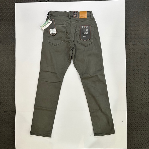 NWT DUER Mens No Sweat Pant Relaxed Taper in Gull Grey - 32"x32" LAST PAIR!!! - Picture 3 of 10